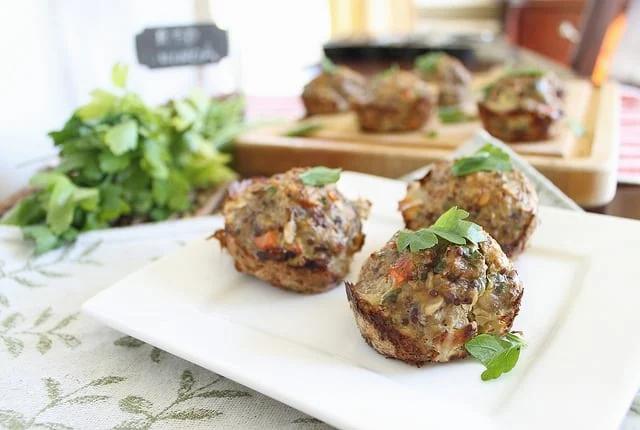 Muffins with turkey and quinoa