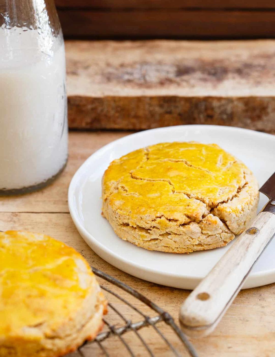 These Vanilla Butternut Squash biscuits are grain and gluten free but bake up just like a real biscuit. Soft and butter on the inside with a flaky, crunchy outside.