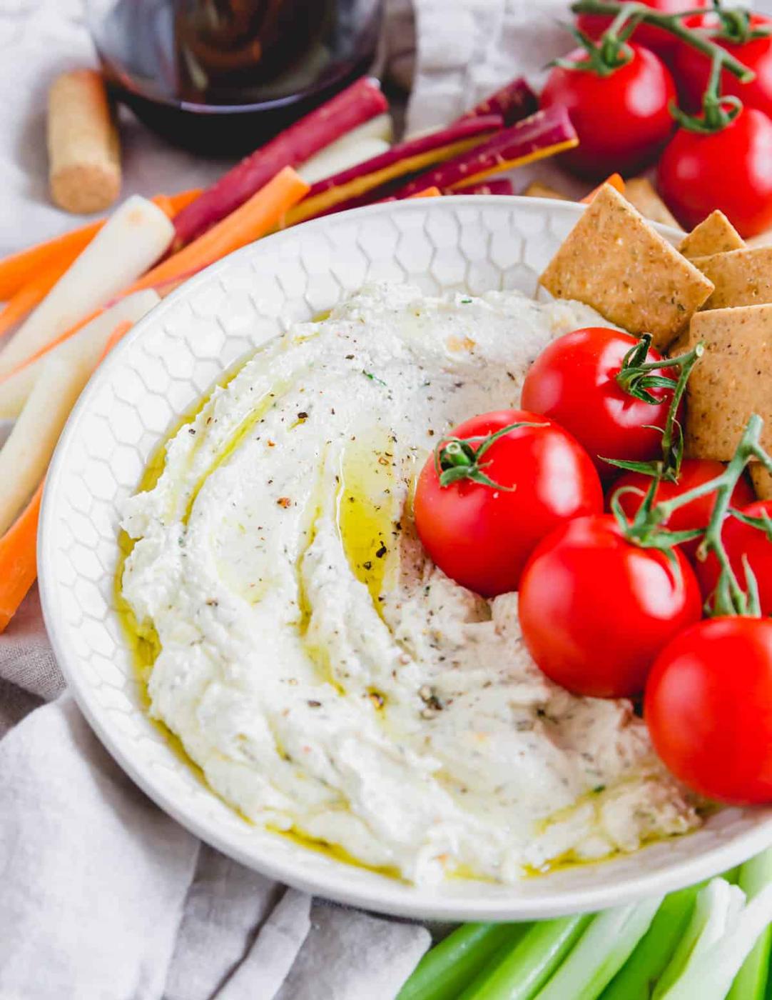 Garlic Whipped Goat Cheese Dip