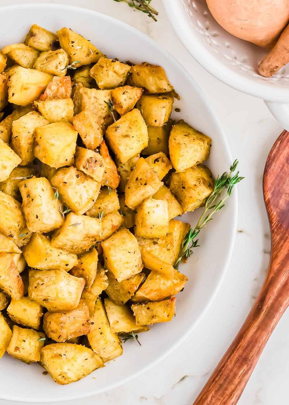 Crispy Roasted White Sweet Potatoes