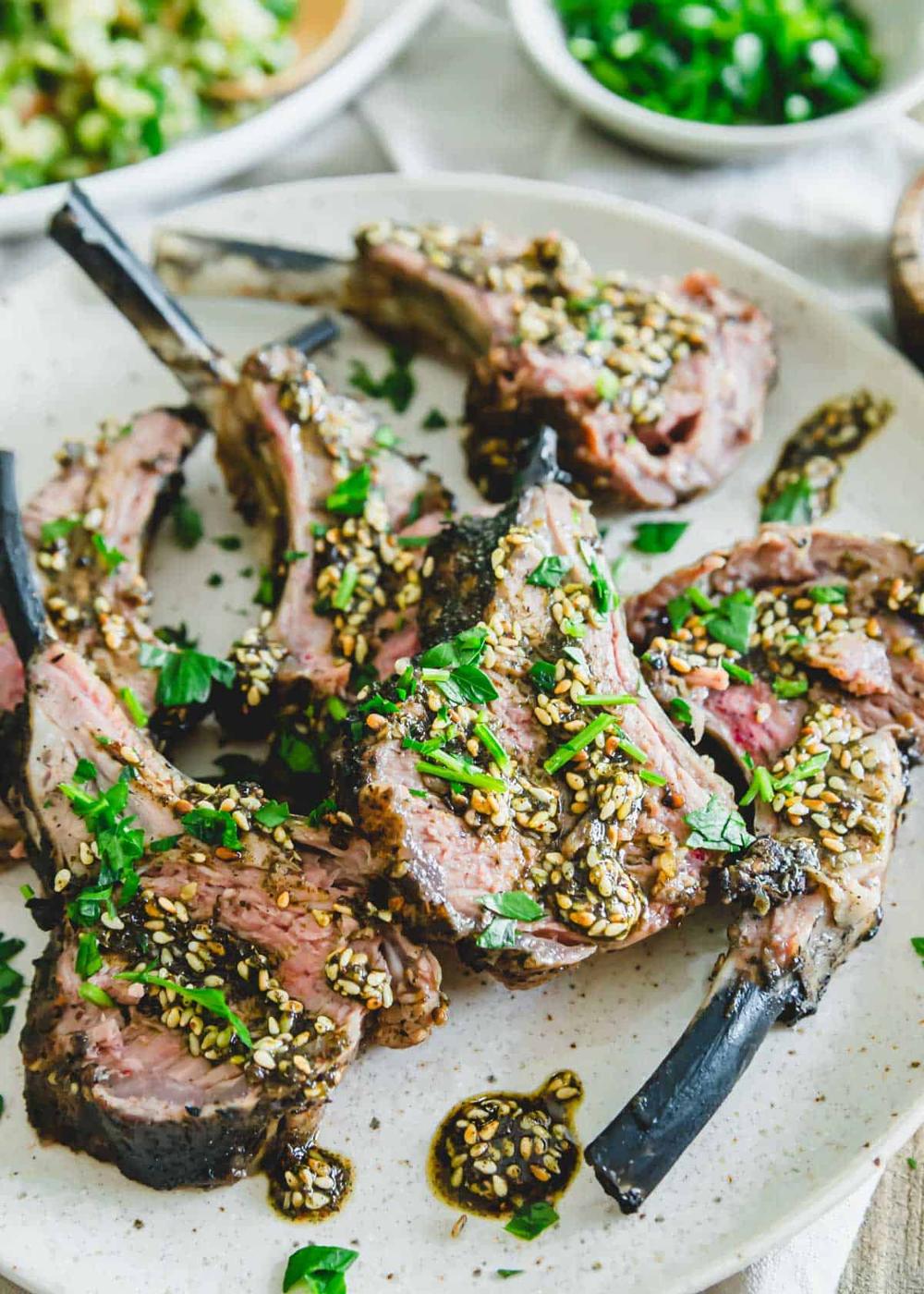 Za’atar Grilled Rack of Lamb