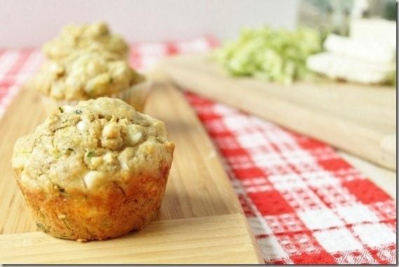 zucchini feta and olive oil muffins