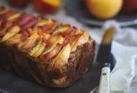 Golden Paleo Maple Peach Loaf