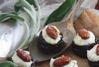 Ricotta, Sage, and Honey Filled Prunes