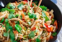 20-Minute Sweet Heat Pork Ramen Stir-Fry