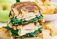 Harvest Ham Sandwich with Roasted Sweet Potato and Apple