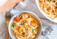 Irresistible Garlic Shrimp Bucatini