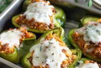 Hearty Bison Stuffed Peppers