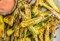 Air Fryer Roasted Okra