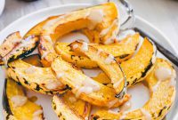 Sweet Roasted Dumpling Squash with Tahini Maple Dijon Glaze