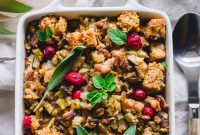 Festive Cornbread Chestnut Bake