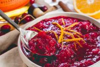 Spiced Bourbon Cranberry Sauce