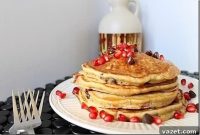 Crimson Jewel Chocolate Chip Pancakes