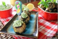 Savory Turkey Meatballs with Zesty Avocado Citrus Dip