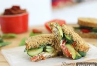Pesto & Goat Cheese Grilled Zucchini Panini