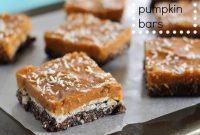 Fall Favorite No Bake Chocolate Coconut Pumpkin Squares