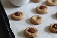 Chocolate-Kissed Almond Thumbprints