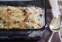Golden Butternut Cranberry Gratin