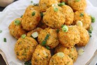 Buffalo Chicken Broccoli Cheddar Poppers