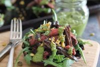 Balsamic Steak Portobellos Pistachio Pesto