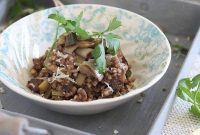 Rustic Buckwheat Risotto with Earthy Mushrooms and Leeks