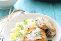 Island Coconut Lime Chicken and Sweet Mango Sticky Rice
