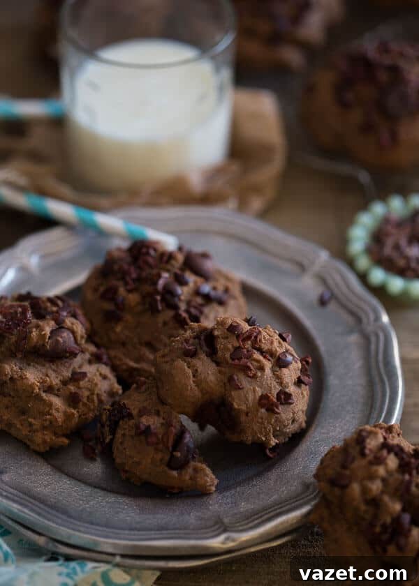 Delight in every bite: Chocolate Cherry Muffin Tops with a perfect blend of tart cherries and rich chocolate.