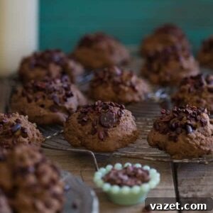 Chocolate cherry muffin tops.