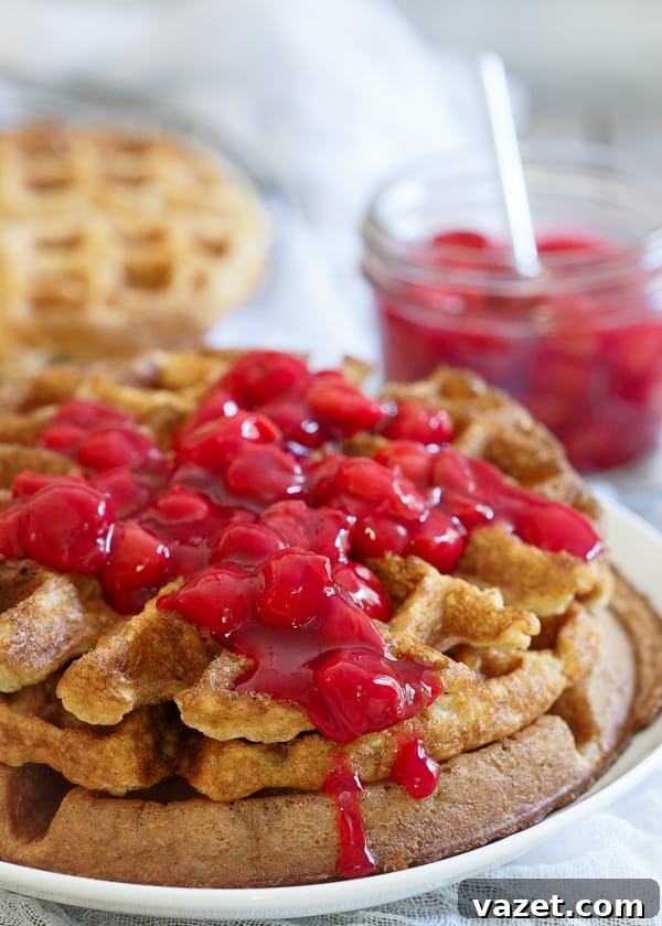 Cherry Oat Waffles Cherry Oat Waffles