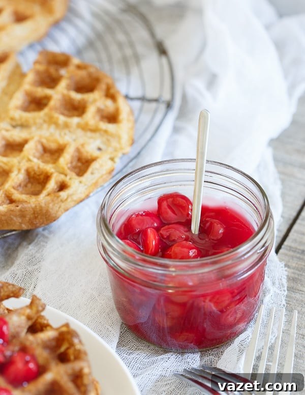 Oat Cherry Waffles Oat Cherry Waffles