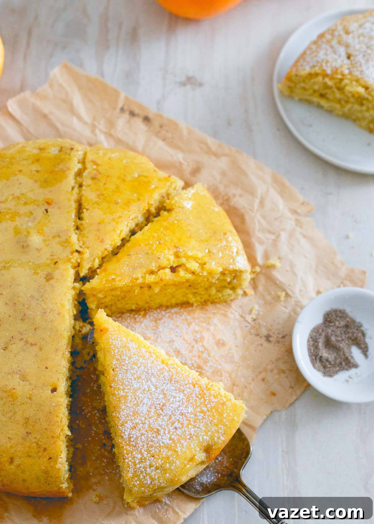 This glazed orange cardamom cake is a wonderfully simple dessert bursting with winter citrus and spice. It's moist, hearty texture and sticky glaze make it perfect with a cup of tea. This glazed orange cardamom cake is a wonderfully simple dessert bursting with winter citrus and spice. It's moist, hearty texture and sticky glaze make it perfect with a cup of tea.