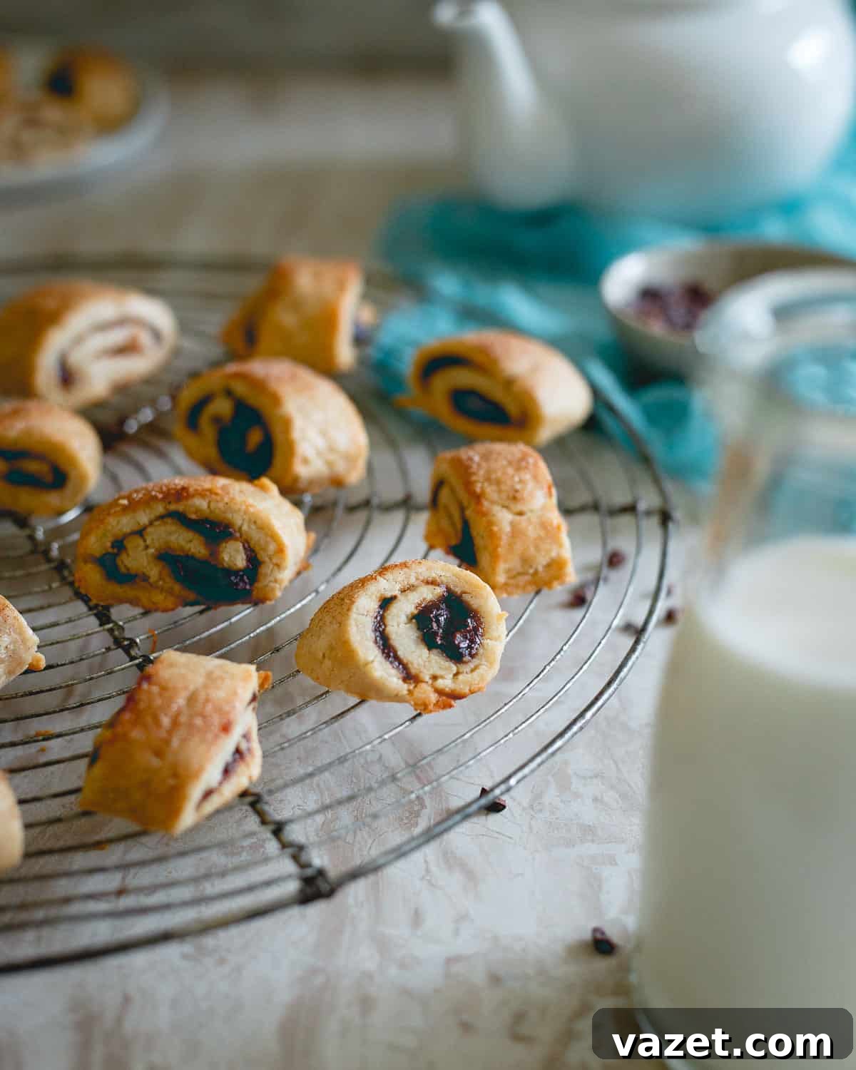 Chewy, buttery soft rugelach are made gluten free and festive for the season with an apple butter filling. Chewy, buttery soft rugelach are made gluten free and festive for the season with an apple butter filling.