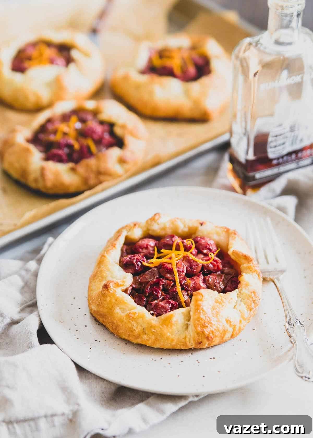 Cherry Hand Pies with Orange and Maple These cherry hand pies are filled with tart Montmorency cherries, bright orange zest, and just a touch of maple syrup, offering a unique twist on the classic cherry pie.