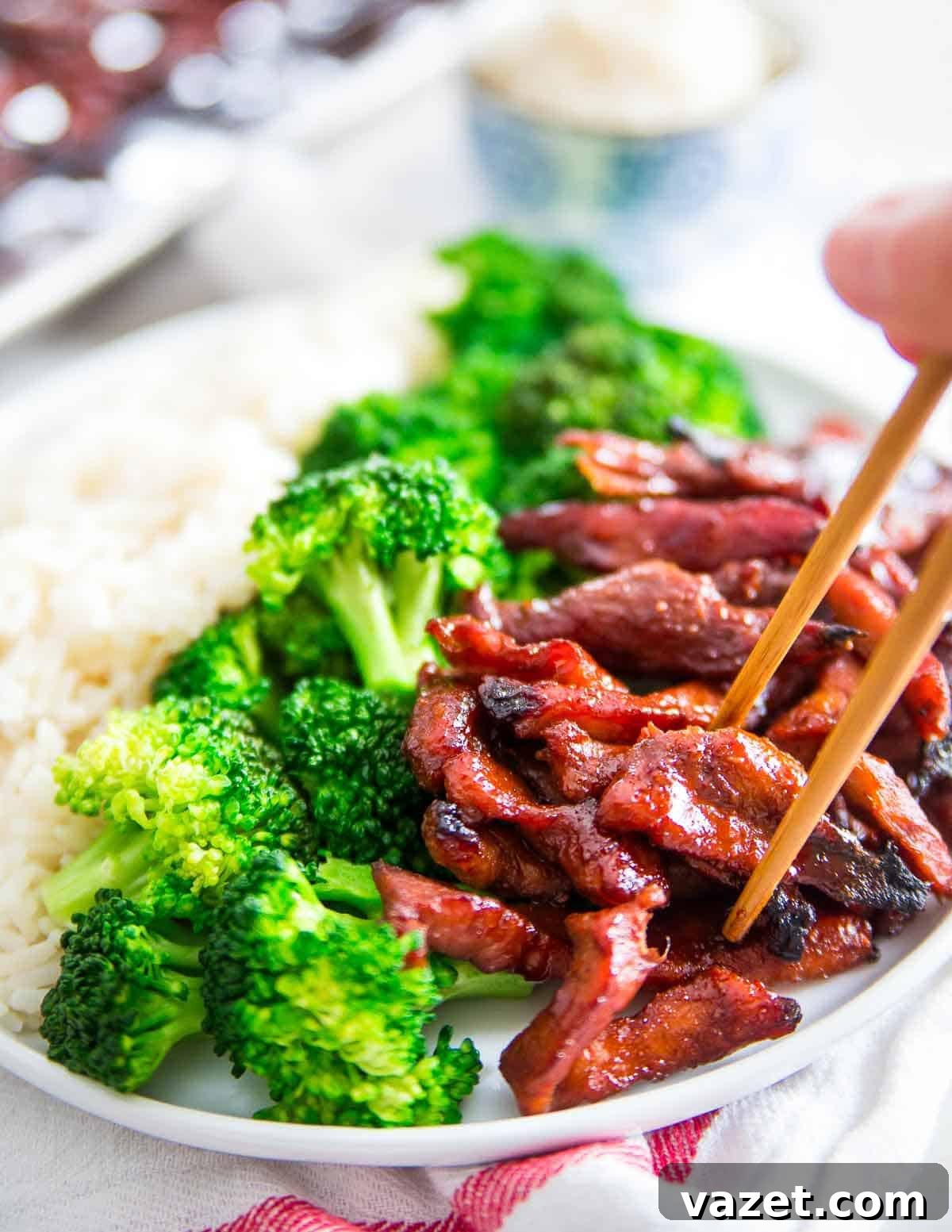 Sweet and Savory Boneless Chinese Ribs 2 These Chinese boneless spare ribs are just like the takeout recipe. Sticky and sweet with crispy edges and that deep red color. Learn how easily you can make them at home!