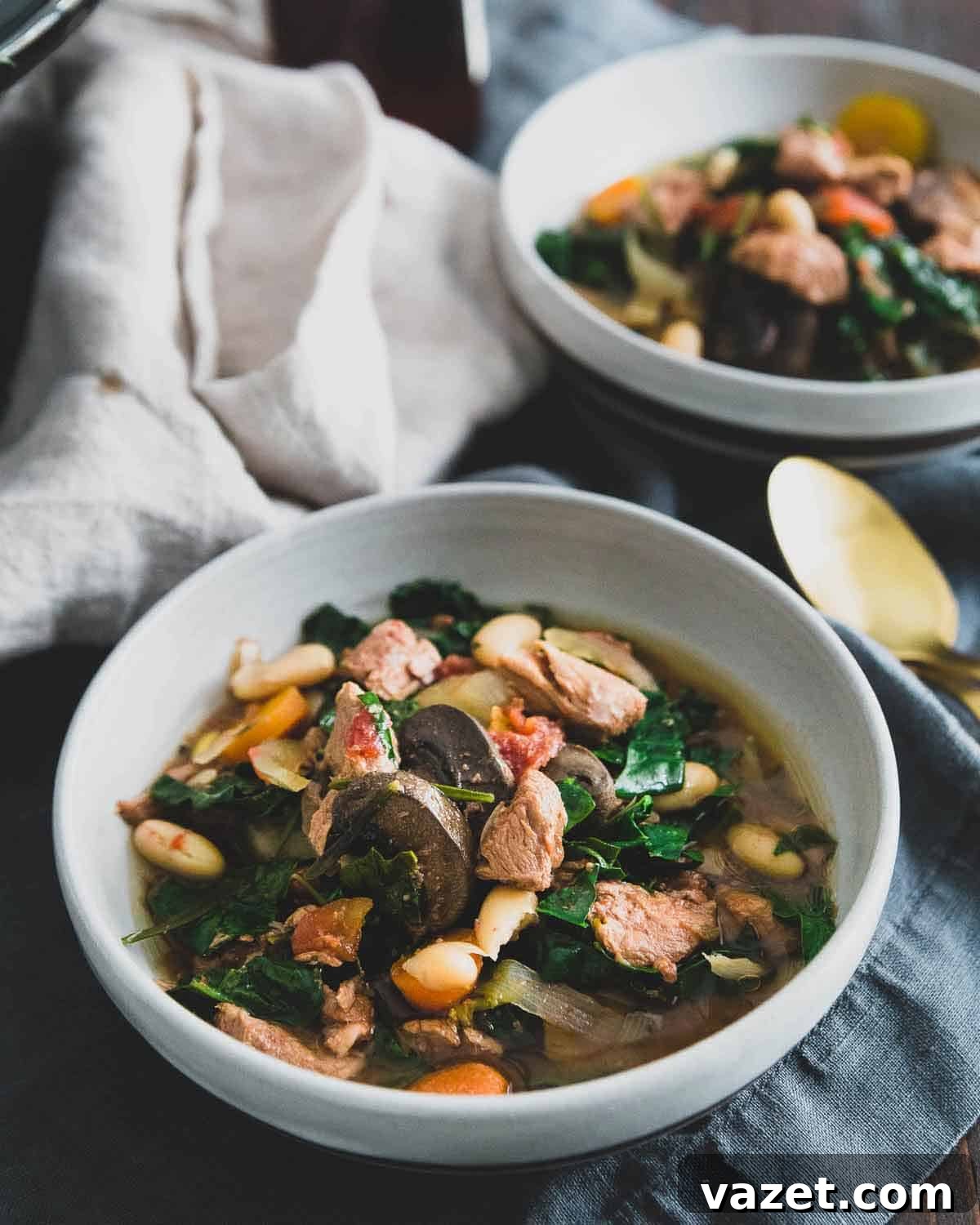 An easy lamb stew made in the slow cooker.