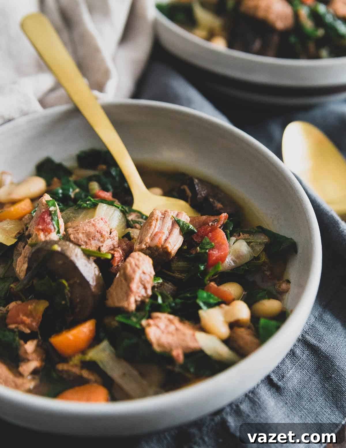 Cozy and comforting beer lamb stew made in the slow cooker.
