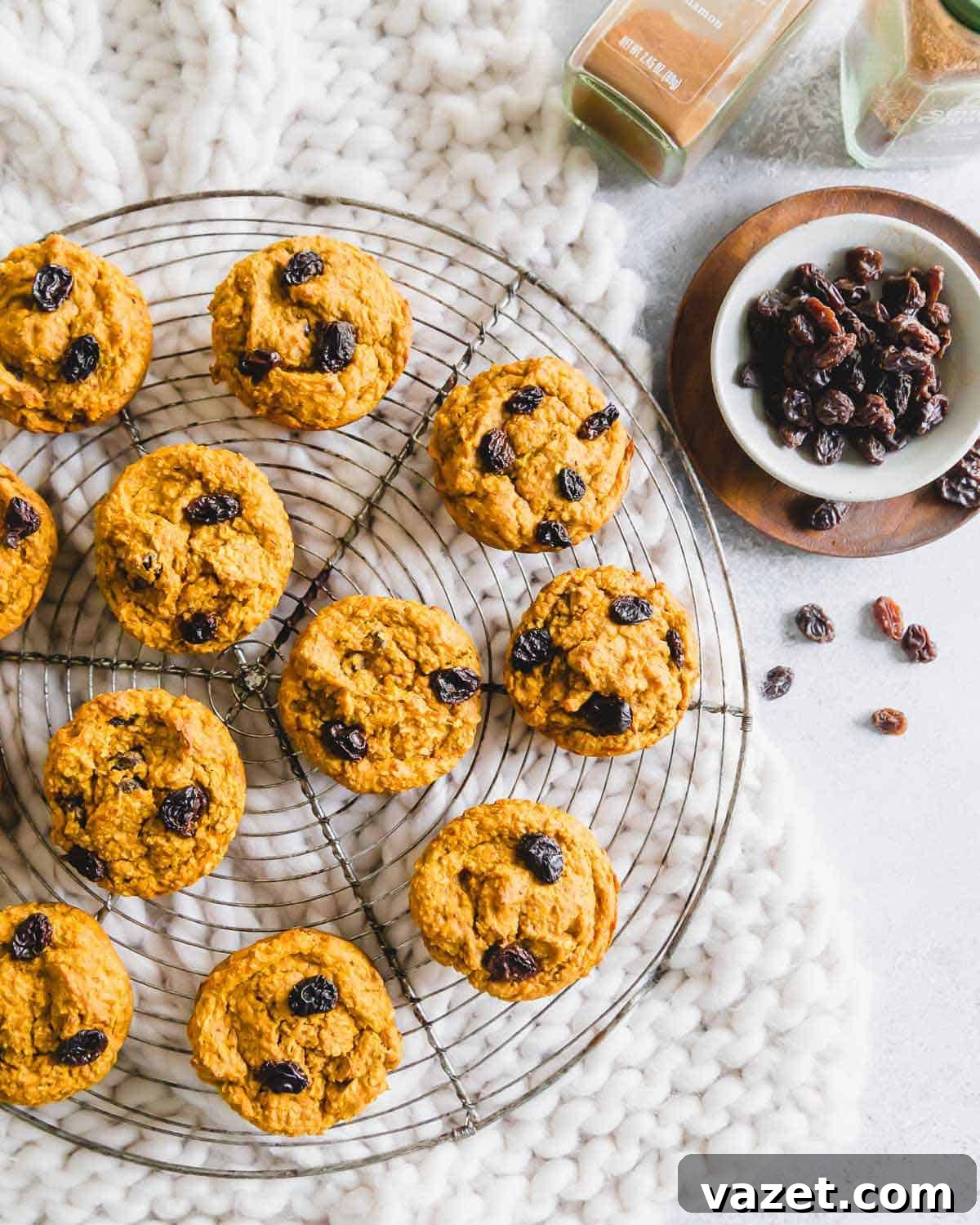 Sweet Potato Flour Muffins 3 Sweet potato bran muffins perfect for a healthy breakfast or snack.