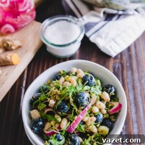 blueberry white bean salad