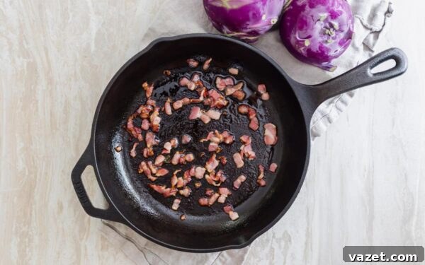 cooked bacon in a skillet