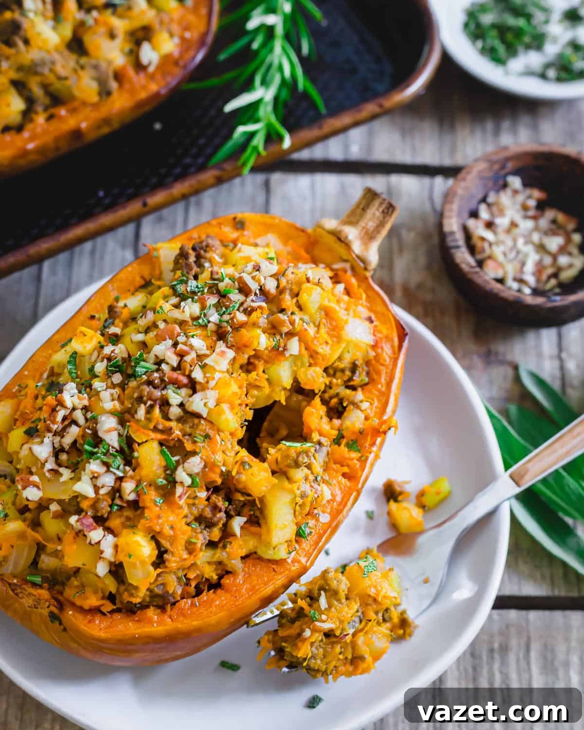 Petite sized honeynut squash are perfect for roasting and stuffing. Enjoy both methods with this fall inspired easy recipe. Petite sized honeynut squash are perfect for roasting and stuffing. Enjoy both methods with this fall inspired easy recipe.