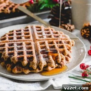 Gingerbread waffles.