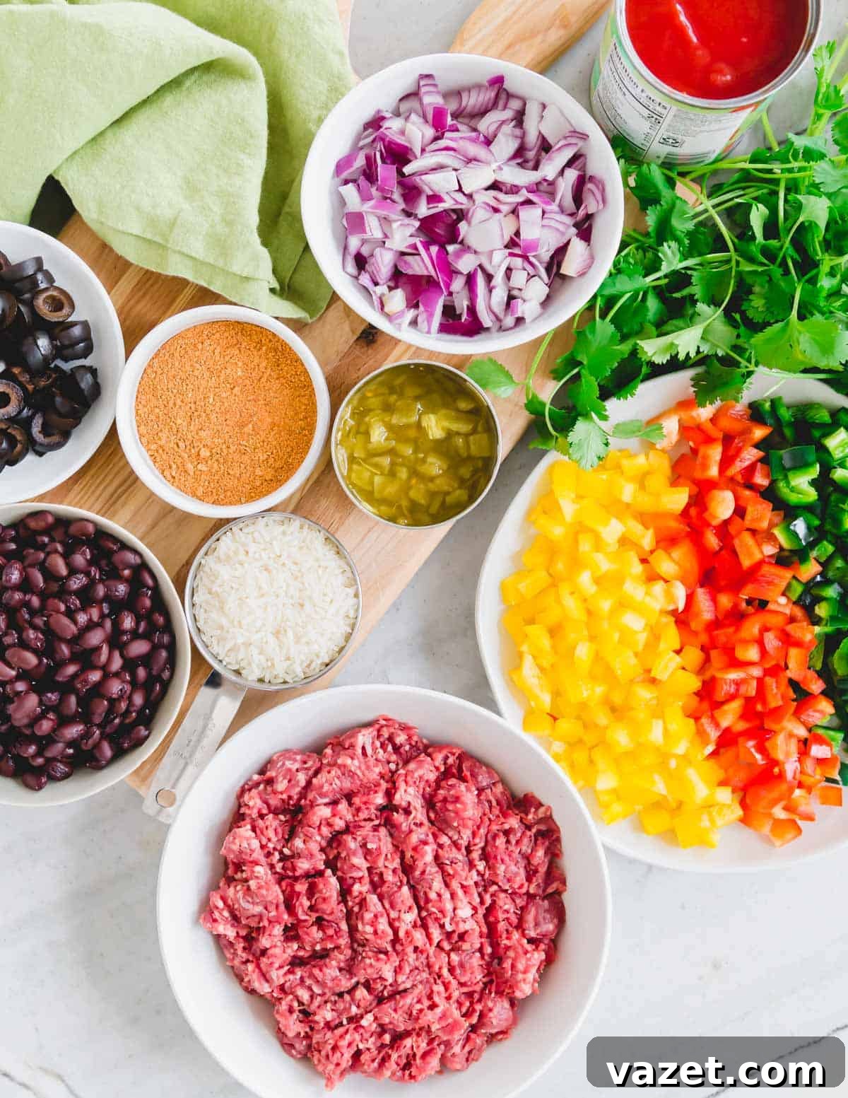 Mexican Ground Beef Skillet 3 Ingredients to make a Mexican ground beef recipe in a skillet