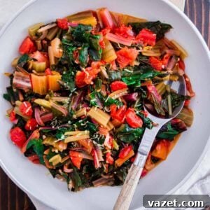 An easy recipe for simple sautéed Swiss chard
