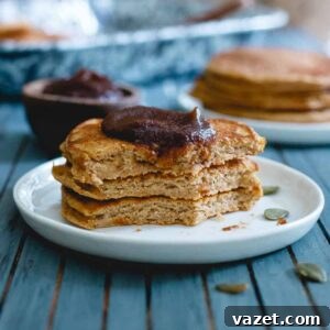 Pumpkin Protein Pancakes square image