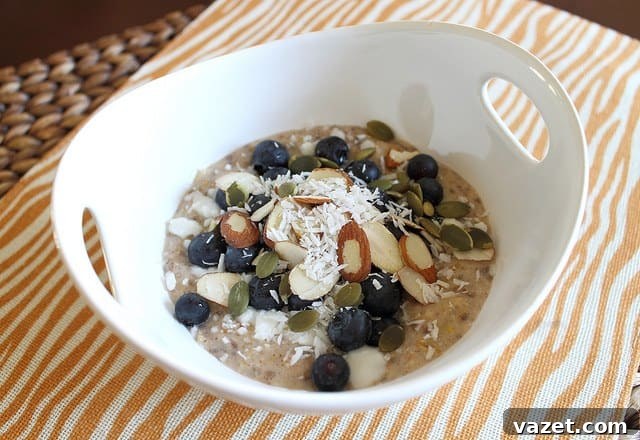 Maple Cinnamon Almond Butter Bliss 3 Oatmeal with Toppings