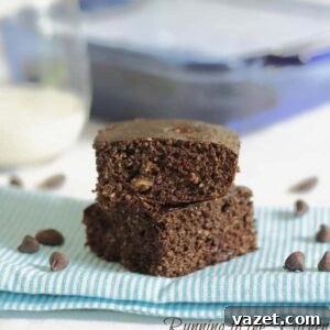 Triple Chocolate Protein Cake Bars - a healthy, high-protein snack