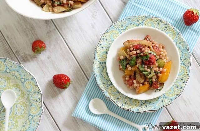 Strawberry Couscous Delight 2 Roasted strawberry couscous