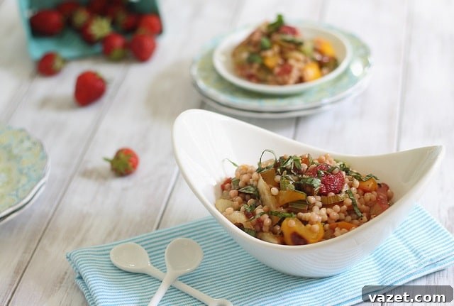 Strawberry Couscous Delight 4 Couscous with roasted strawberries