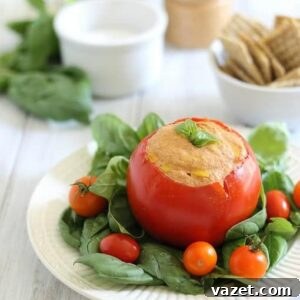 Roasted tomato cashew hummus