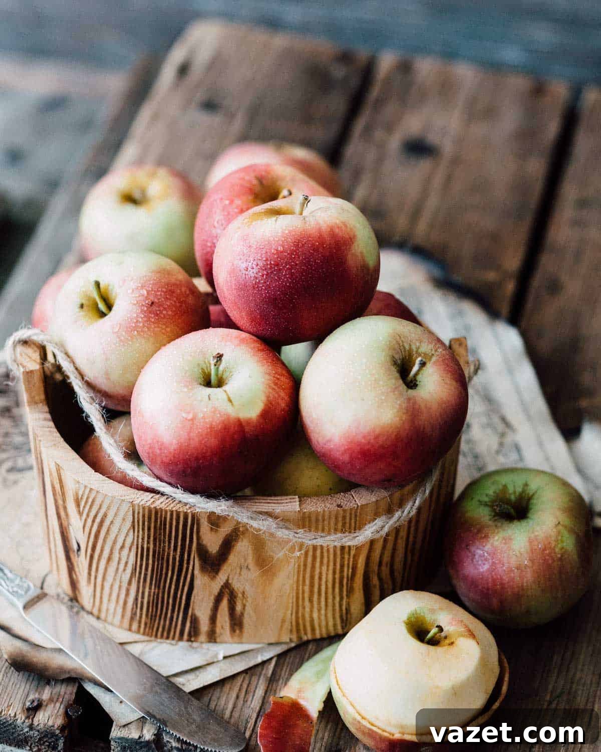 Freezing Apples: A Guide 3 Apples in a wooden bucket